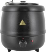 10.5 Qt Soup Warmers Commercial Grade Soup Kettle with Lid and Detachable Stainless Steel Insert Pot Food Warmers for Restaurant and Big Family - Image 2