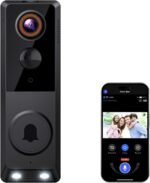 1080P Wireless Smart Doorbell Camera, AI Human Detection, 2.4GHz Wi-Fi Only, Color Night Vision, Two-Way Audio, Battery Powered, Cloud Storage(Sold Separately) - Image 2