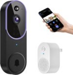1080p Wireless Video Doorbell Camera, Smart AI Human Detection, Battery Powered, Two Way Talk, Live View, Night Vision, 2.4G WiFi Only, Cloud Storage, Indoor Outdoor Surveillance - Image 2
