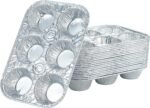 (10pack Muffin Pan 6-Cup Cupcake Aluminum Pans Favorite Muffin Tin Size for Baking Cupcakes Muffins and Mini Pies - Standard Size - Image 2