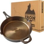 12 Inch Smooth Wasatch Pre-Seasoned Round Cast Iron Skillet - Image 2
