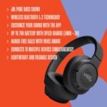JBL Tune 720BT - Wireless Over-Ear Headphones with JBL Pure Bass Sound, Bluetooth 5.3, Up to 76H Battery Life and Speed Charge, Lightweight, Comfortable and Foldable Design (Black) - Image 4
