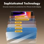 UNBREAKcable Shatterproof Tempered Glass Screen Protector for iPhone SE 2022/SE 2020, iPhone 8/7 [3-Pack] [99.99% HD Clear] [Easy Installation Frame] [9H Hardness][Bubble Free] for Apple 4.7'' - Image 5