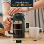 ESPRO P3 French Press Coffee Maker – Patented Double Micro-Filter for Grit-Free Brew, Heat Resistant thicker Borosilicate Glass Coffee press – (32 oz) - Image 3