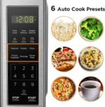 BLACK+DECKER EM720CB7 Digital Microwave Oven with Turntable Push-Button Door, Child Safety Lock, 700W, Stainless Steel, 0.7 Cu.ft - Image 3