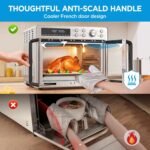 Midea Flexify French Door Toaster Oven Air Fryer Combo, 26.4 QT, Extra Large Air Fryer Countertop Oven 10-in-1 Combo, 25% Faster Cooking and 90% Less Oil, Stainless Steel - Image 3