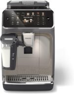 Philips 5500 Series Fully Automatic Espresso Machine, LatteGo Milk System, Integrated Grinder, 20 Hot & Iced Coffee Pre-Sets, Quick Start, SilentBrew, 15-Bar Pressure, Black Chrome (EP5544/94) - Image 3