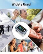 Fingertip Pulse Oximeter Blood Oxygen Saturation Monitor Pulse Ox, Heart Rate and Fast Spo2 Reading Oxygen Meter with OLED Screen Included Lanyard and 2 X AAA Batteries - Image 4