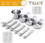 TILUCK Stainless Steel Measuring Cups & Spoons Set, Cups and Spoons,Kitchen Gadgets for Cooking & Baking (10) - Image 3
