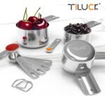 TILUCK Stainless Steel Measuring Cups & Spoons Set, Cups and Spoons,Kitchen Gadgets for Cooking & Baking (10) - Image 4