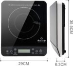 Duxtop Portable Induction Cooktop Burner, Induction Hot Plate with LCD Sensor Touch 1800 Watts, Silver 9600LS/BT-200DZ - Image 4