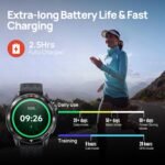 Mibro GS Pro2 Multisport Smart Watch with 1.43" AMOLED, Support 20-Day Battery, Dual Band GPS, 5ATM, 150+ Sport Modes, Running Watch for Cycling, Swimming, Padel (Dark Gray) - Image 3