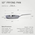 Made In Cookware - 10-Inch Stainless Steel Frying Pan - 5 Ply Stainless Clad - Professional Cookware - Crafted in Italy - Induction Compatible - Image 4