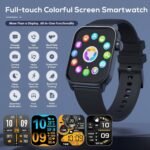 TRAUSI Smart Watch for Men, 120 Sports Modes Smartwatch with 1.83" HD Touchsreen, IP67 Waterproof, Sleep Monitor, Bluetooth Call & Music Control Fitness Watch for Android/iPhone (Black) - Image 3