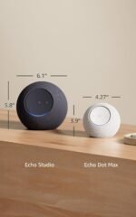 Amazon Echo Dot Max (newest model), Alexa speaker with room-filling sound and nearly 3x bass, Great for living rooms and medium-sized spaces, Includes Alexa+ Early Access, Glacier White - Image 3