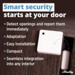 Shelly Blu Door/Window White | Bluetooth Operated Sensor | Home Automation | iOS Android App | Alexa & Google Home Compatibility | Lux and Tilt Angle Measurement | Set Custom Activation Scenes - Image 3