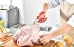 Gerior Heavy Duty Poultry Shears - Kitchen Scissors for Cutting Chicken, Poultry, Game, Meat - Chopping Vegetable - Spring Loaded - Red - Image 3