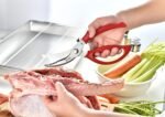 Gerior Heavy Duty Poultry Shears - Kitchen Scissors for Cutting Chicken, Poultry, Game, Meat - Chopping Vegetable - Spring Loaded - Red - Image 4