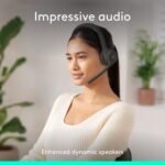 Logitech Zone 301 Wireless Bluetooth Headset with Noise-Canceling Microphone, Compatible with Windows, Mac, Chrome, Linux, iOS, iPadOS, Android – Graphite - Image 4
