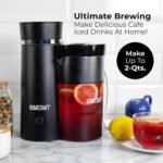 Homecraft Electric Iced Tea Maker for Sweet Tea and Cold Brew Coffee, Double Insulated Pitcher, Black, Small - Image 3