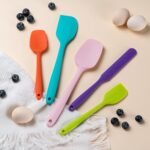 Silicone Spatula Set, 5 Piece Food Grade Rubber Spatulas for Baking, Cooking, and Mixing High Heat Resistant Non Stick Dishwasher Safe BPA-Free (Multicolor) - Image 4