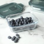 Martha Stewart Shadowbrook 5-Piece Borosilicate Glass Storage Container Set – Airtight Locking Lids, 21.6 oz Meal Prep, Leftover & Lunch Containers, Microwave, Oven & Dishwasher Safe - Image 3