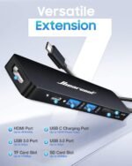 Hiearcool USB C Hub, USBC Hub Multi-Port Adapter for MacBook Pro/Air M1 M2, 4K HDMI USB-C Dock Dongle for iPad and Other Type C Devices - Image 3