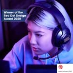 JBL Quantum 400 - USB over-ear gaming headset with game-chat balance dial, JBL QuantumSURROUND and DTS, Voice focus directional flip-up mic and memory foam ear cushions (Black) - Image 3