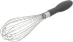 Amazon Basics Stainless Steel Wire Whisk Set for Cooking, Dishwasher Safe, 3 Piece, Black/Silver - Image 3