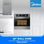 Midea 24" Mechanical Single Wall Oven, 2.5 Cu. Ft.-Capacity, Built-in Oven with 8-in-1 Cooking Modes, Stainless Steel - Image 3