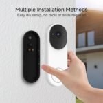 Noorio Wireless Doorbell Camera with Rechargeable Battery, 2K+ Resolution, 2-Way Audio, Color Night Vision, AI Motion Detection, Smart Video Doorbell Works with Alexa, D110 - Image 4