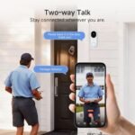 Noorio Wireless Doorbell Camera with Rechargeable Battery, 2K+ Resolution, 2-Way Audio, Color Night Vision, AI Motion Detection, Smart Video Doorbell Works with Alexa, D110 - Image 5