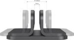 JOKItech Aluminum Laptop Vertical Stand Organizer, Sturdy Laptop Computer Holder Desktop Stand Compatible with New Retina Apple MacBook Pro/Air, Mac mini and iPad Pro - Black - Image 3