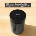 Msstoodun Auto-Cure Smart Jar, 2L Vacuum Seal Curing Jar with 3 x 62% Humidity Packs, Resistant Airtight Container Keeps Herbs and Serving Spices Fresh for Months - Image 3