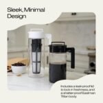 Takeya Tritan Cold Brew Coffee Maker - Airtight Pitcher with Leak-Free Lid - BPA-Free Cold Brew Maker with Silicone Handle - Dishwasher-Safe Pitcher for Homemade Cold Brew - 2 Quart, Black - Image 5