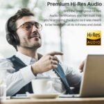 TOZO Hybrid Active Noise Cancelling Headphones, Wireless Over Ear Bluetooth Headset, 60H Playtime, Hi-Res Audio Custom EQ via App Deep Bass Comfort Fit Ear Cups, for Home Office Travel - Image 3