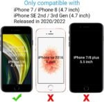 ULAK for iPhone SE 3(2022)/SE(2020)/8/7 Wallet Case with Card Holder, Premium Floral PU Leather Flip Case with Kickstand Card Slots,Wrist Strap, Durable Shockproof Cover 4.7 Inch, Blossom - Image 4