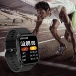 Smart Watch for Men Women Compatible with iPhone Samsung Android Phone 1.83 inch Full Touch Screen IP68 Waterproof Bluetooh Fitness Tracker Heart Rate/Sleep Monitor, Black - Image 4