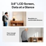 SONOFF AirGuard TH, Indoor Smart Zigbee Temperature and Humidity Sensor, 3.6'' LCD Display, App Monitoring with Charts, Notification Alerts, Data Export, Remote Data Display - Image 7