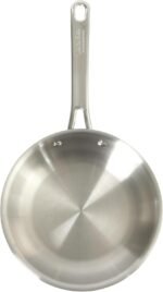 Sur La Table Kitchen Essentials Chef's Deck 8-Inch Stainless Steel Frying Pan – Induction Ready Skillet with Tri-Ply Base, Polished Finish & Hollow Stay-Cool Handle - Image 5