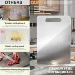 Cutting Boards For Kitchen,Easy to clean, Double-sided food-grade Cutting Board For Cutting Meats, Fruits And Vegetables 11.52 * 8.62 - Image 3