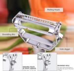 ReNext Multifunction Stainless Steel Julienne Peeler Vegetable Peeler Double Planing Grater Kitchen Accessories Cooking Tools - Image 4