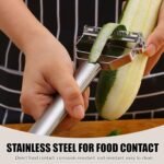 ReNext Multifunction Stainless Steel Julienne Peeler Vegetable Peeler Double Planing Grater Kitchen Accessories Cooking Tools - Image 5