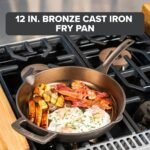 Viking Nonstick Frying Pan, 12 Inch Bronze Cast Iron Induction Cookware, Made without PFAS, Even Heat Distribution, Oven Safe to 500F - Image 3
