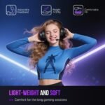 FIFINE Wired Gaming Headset, USB Headphone with 7.1 Surround Sound, Detachable Microphone, Control Box, 3.5mm Headphones Jack, Over-Ear Headset for PC/PS5/Xbox/Switch, Black-AmpliGame H9 - Image 4