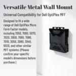 Bonscalate OptiPlex Micro Form Factor Mount – Universal VESA Wall Mount, Under Desk Mount & Monitor Stand for Dell MFF 7050 7080 5070 7020 3000 7060 7090 7010 3050 3060 3040 9020 & More - Image 3