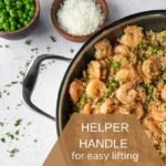 Cooksy 12 Inch Honeycomb Ceramic Surface Hybrid Stainless Steel Frying Pan with Lid New Version - Image 3