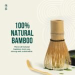Jade Leaf Matcha - Traditional Bamboo Whisk (Chasen) + Scoop (Chashaku) - Replacement Tea Set For Frequent Green Tea Powder Preparation - Great Gift for Matcha Lovers - Image 3