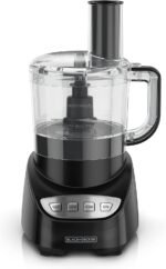 BLACK+DECKER 8-Cup Food Processor, Easy Assembly, Stainless Steel S-Blade, Shred, Slice, Chop, Puree, 450W Motor - Image 3