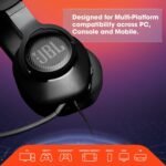 JBL Quantum 100 - Wired Over-Ear Gaming Headphones - Black, Large - Image 4
